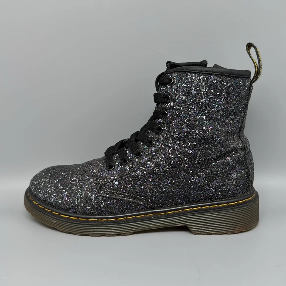 Dr. Martens 1460 Glitter‎ Lace Up Boots Youth Sz 3